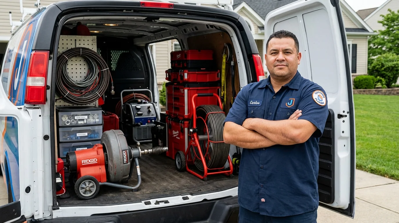Professional drain cleaning equipment and Johns Plumbing LLC plumber in Tonto Basin