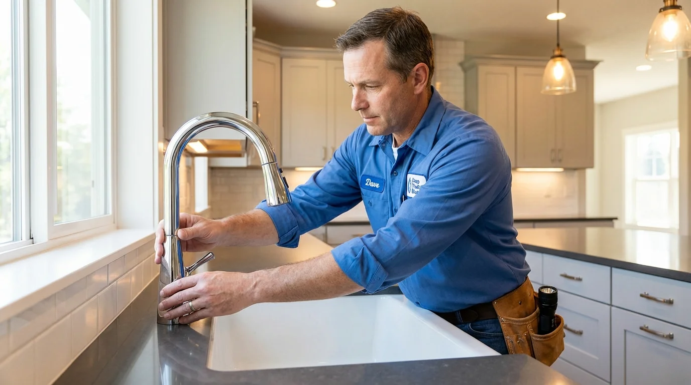 Kitchen faucet installation by Johns Plumbing LLC in Tonto Basin
